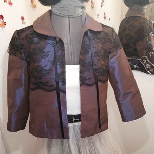 Purple Opalescent evening bolero